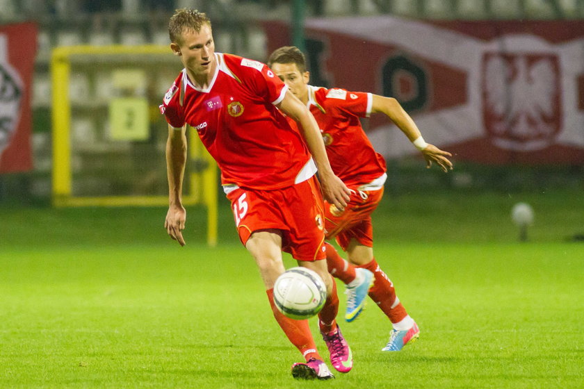 Napastnik Widzewa Eduards Visnakovs