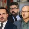 Marko Vujačić, Radomir Lazović i Rastislav Dinić