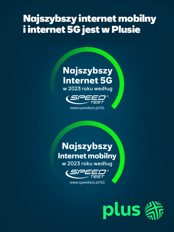 Plus najszybszy internet mobilny i 5G