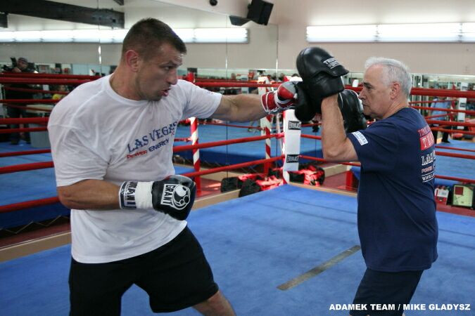 Trening medialny Tomasza Adamka