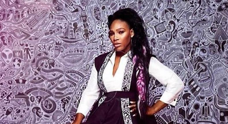 Serena Williams stuns in a kimono by Nigerian designer Jane Michael Ekanem [Credit: Instagram/ Jane Michael Collection]