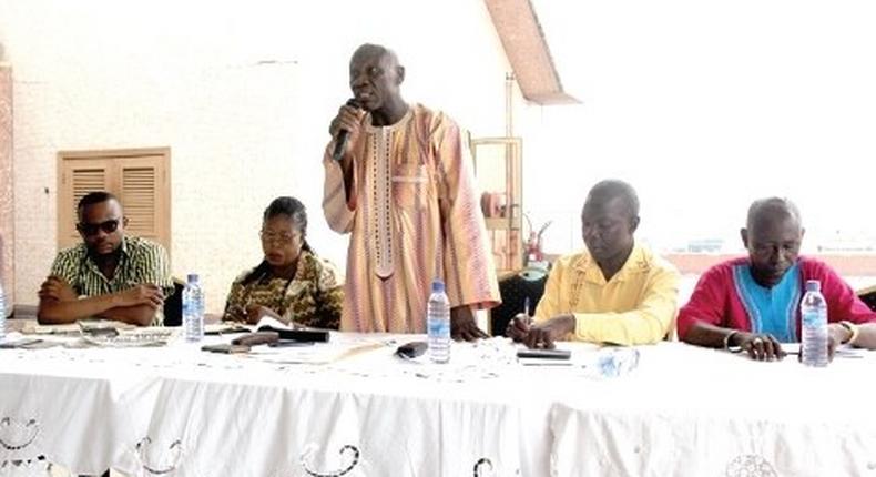 Alhaji Idris Hassan addressing a gathering