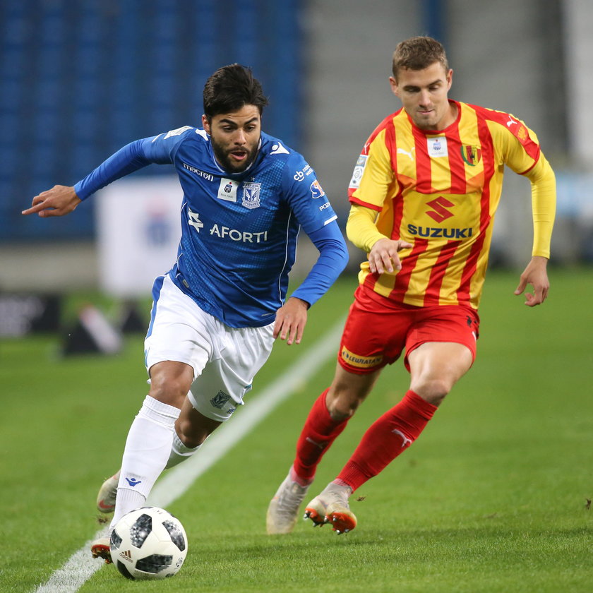 Pilka nozna. Ekstraklasa. Pogon Szczecin - Lech Poznan. 27.10.2018