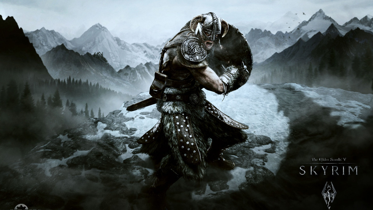 Grafika promująca grę "The Elder Scrolls V: Skyrim"