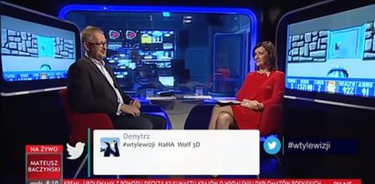 Wpadka w TVP Info. Program na żywo, a w tle... coś dziwnego