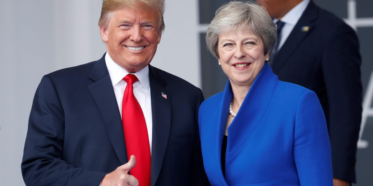 Donald Trump i Theresa May