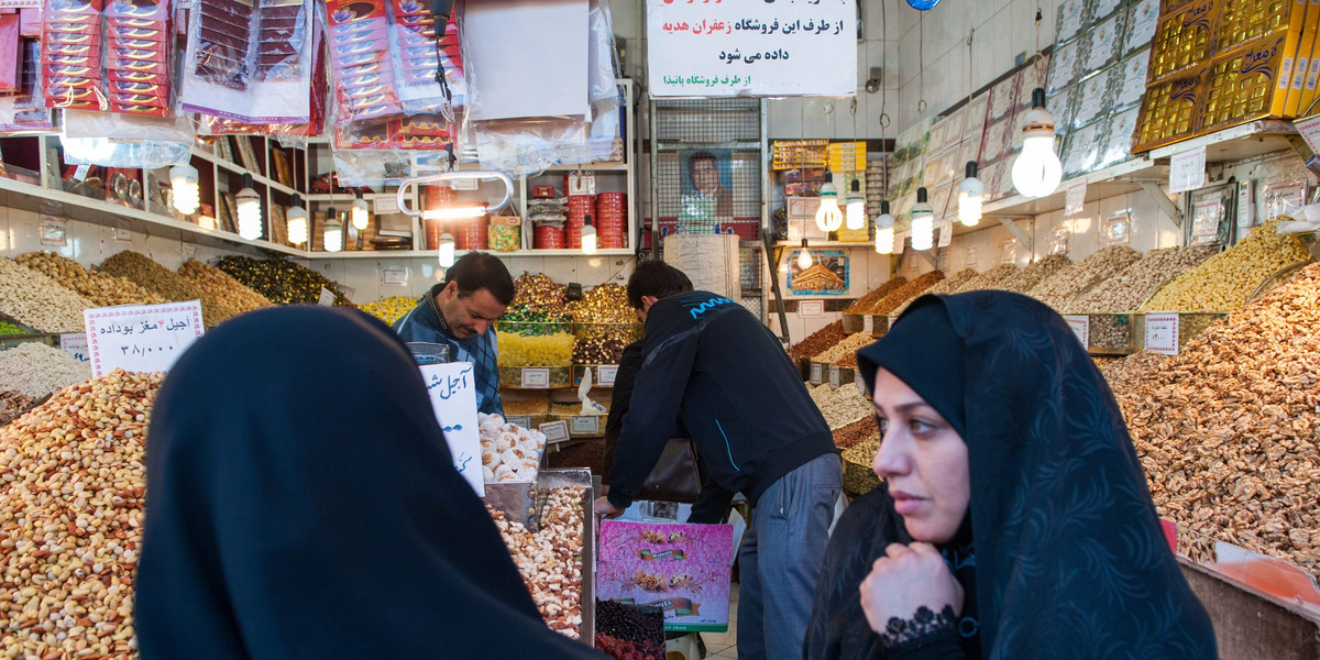 iran teheran kobieta kobiety bazar