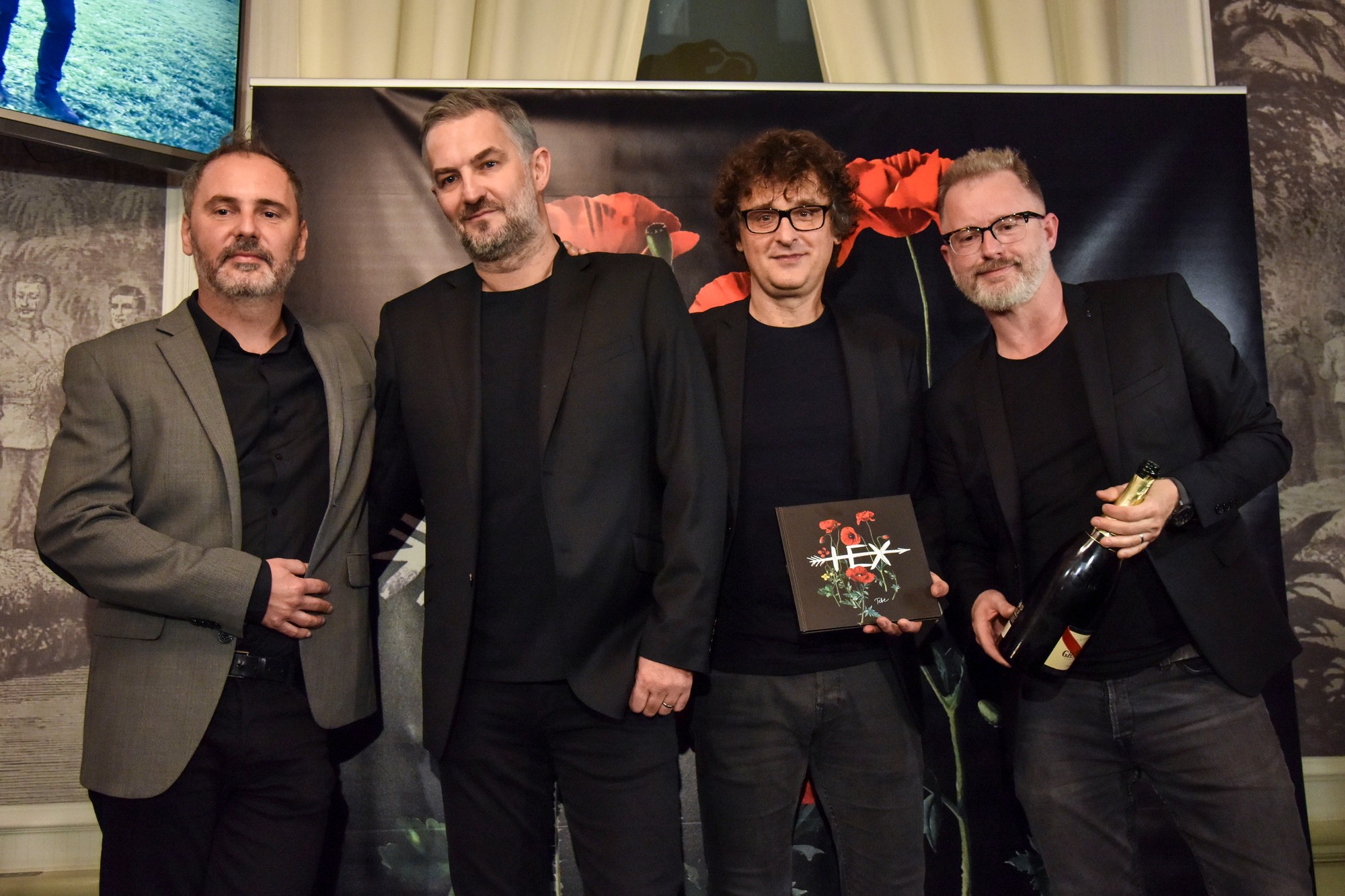 Členovia skupiny Hex zľava Peter Dudák (Ďuďo), Martin Žúži (Fefe), Tibor Szabados (Tybyke) a Tomáš Dohňaský (Yxo).