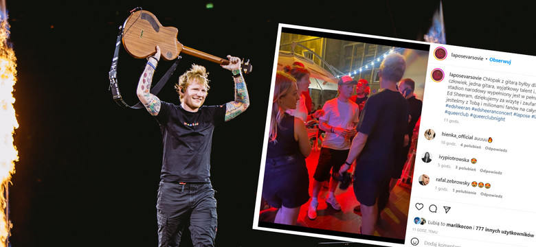 Ed Sheeran w klubie LGBT w Warszawie. "Doskonale się bawił"