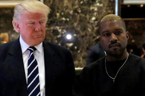 Donald Trump i muzyk Kanye West