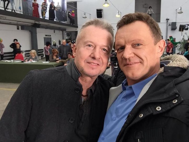 Bogusław Linda i Cezary Pazura