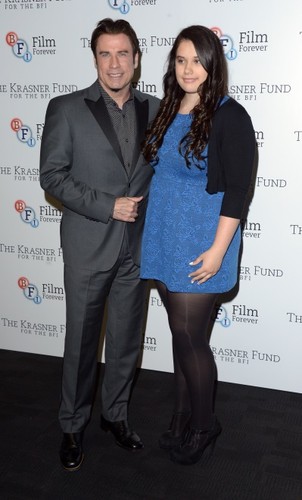 John Travolta z córką Ellą Bleu