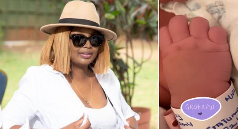 Nairobi Senator aspirant Karen Nyamu delivered a baby girl on February 26, 2022