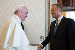 Pope Francis receives Donald Tusk