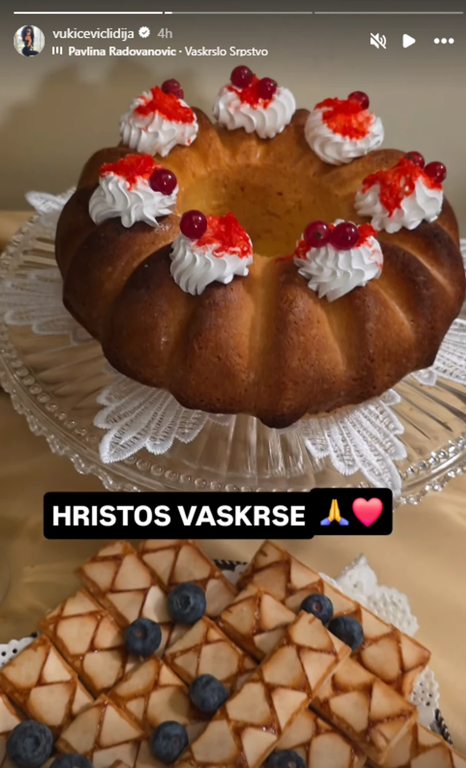 Lidija pokazala trpezu za Uskrs