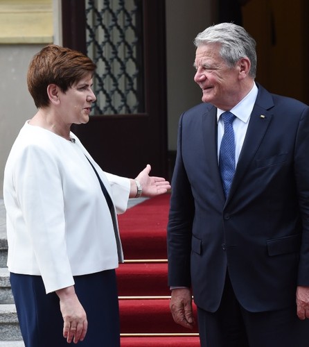 Beata Szydło i Joachim Gauck