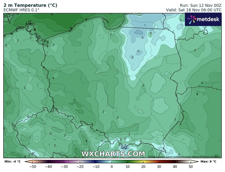 W drugiej połowie tygodnia nocami pojawi się mróz, ale niewielki