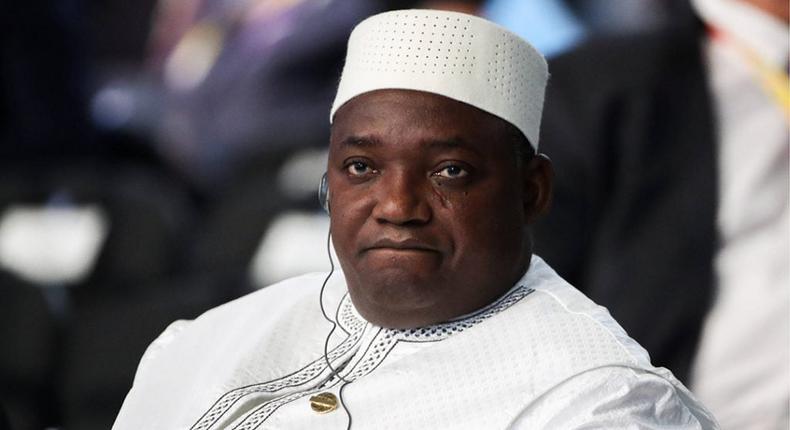 Adama Barrow lors du forum économique Russie-Afrique, à Sotchi, en octobre 2019 © Valery Sharifulin/TASS/Sipa USA/SIPA