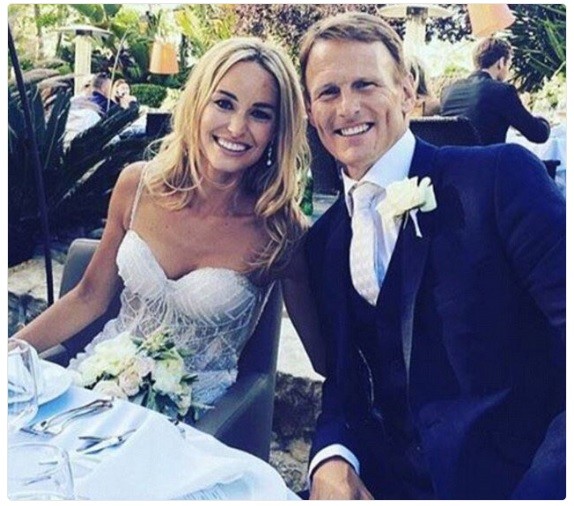 Teddy Sheringham i Kristina Andriotis