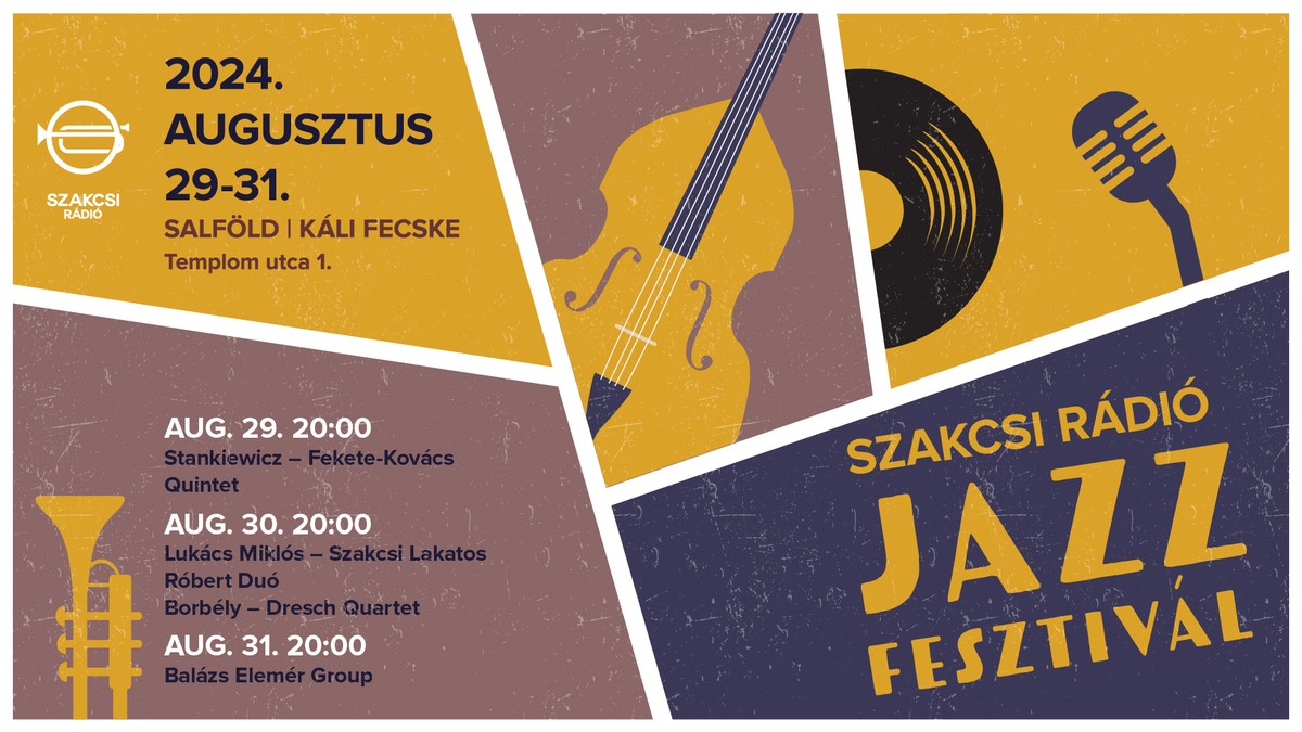 Szakcsi Rádió Jazz Fesztivál a nyár utolsó hétvégéjén a Balaton-felvidéken