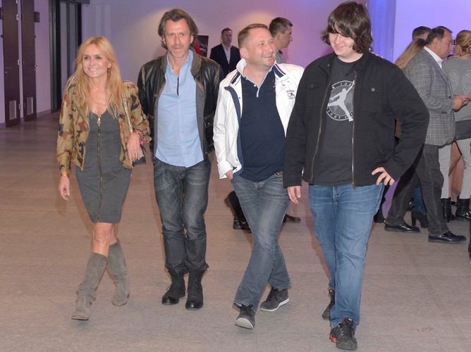 Kamil Durczok z synem oraz Monika Olejnik i Tomasz Ziółkowski