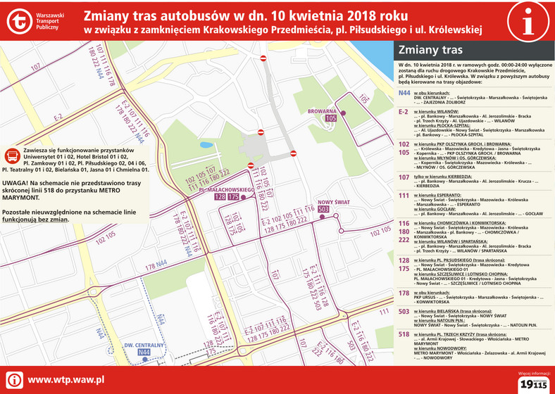 10 kwietnia zmiany w komunikacji