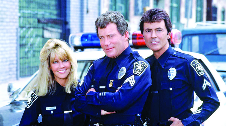 A legendás zsarucsapat (Heather Locklear, William Shatner és Adrian Zmed) (Fotó: RAS-archív)