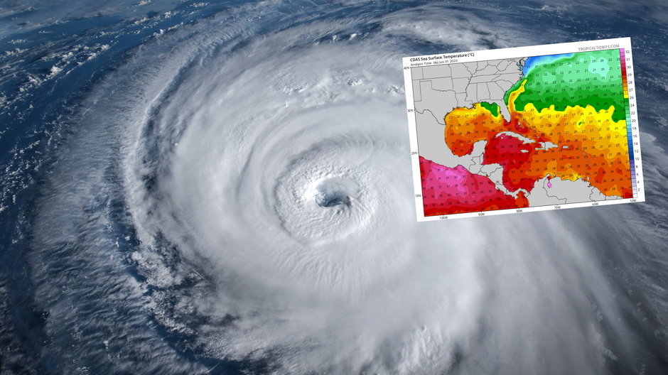 Prognozy odnośnie aktywności tegorocznego sezonu huraganowego są dosyć niepewne (mapa: tropicaltidbits.com)
