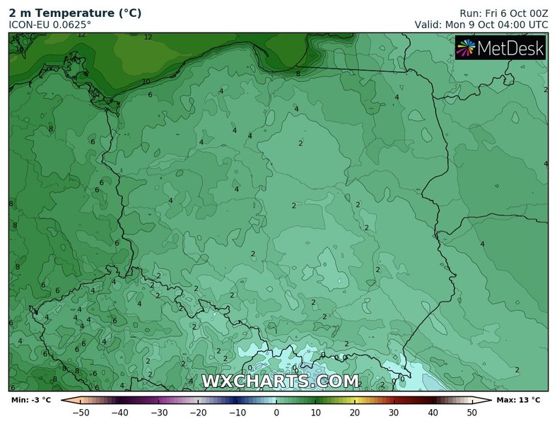 Na początku tygodnia czekają nas pierwsze w tym sezonie przymrozki