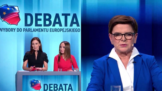 Zaskakujący koniec debaty w TVP. Pytanie po angielsku oburzyło polityków (fot. TVP Info)
