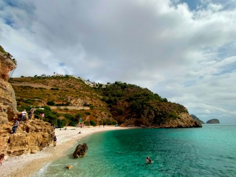 Playa La Granadilla en el municipio de Jávea