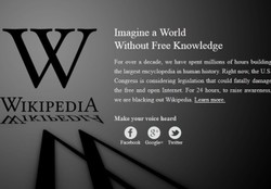 Angielskojęzyczna Wikipedia wyłączona. To protest