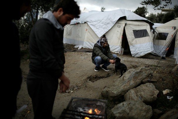 The Wider Image: The Greek island holding back a human tide