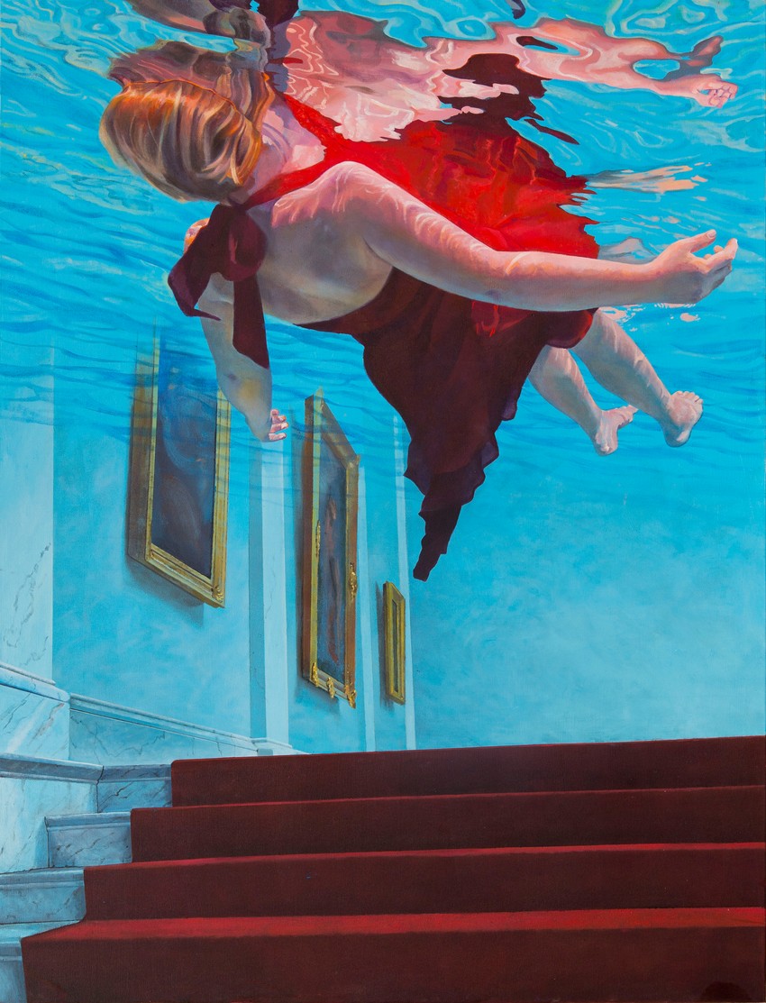 Muzej, 2017, 150x115 cm, ulje na platnu