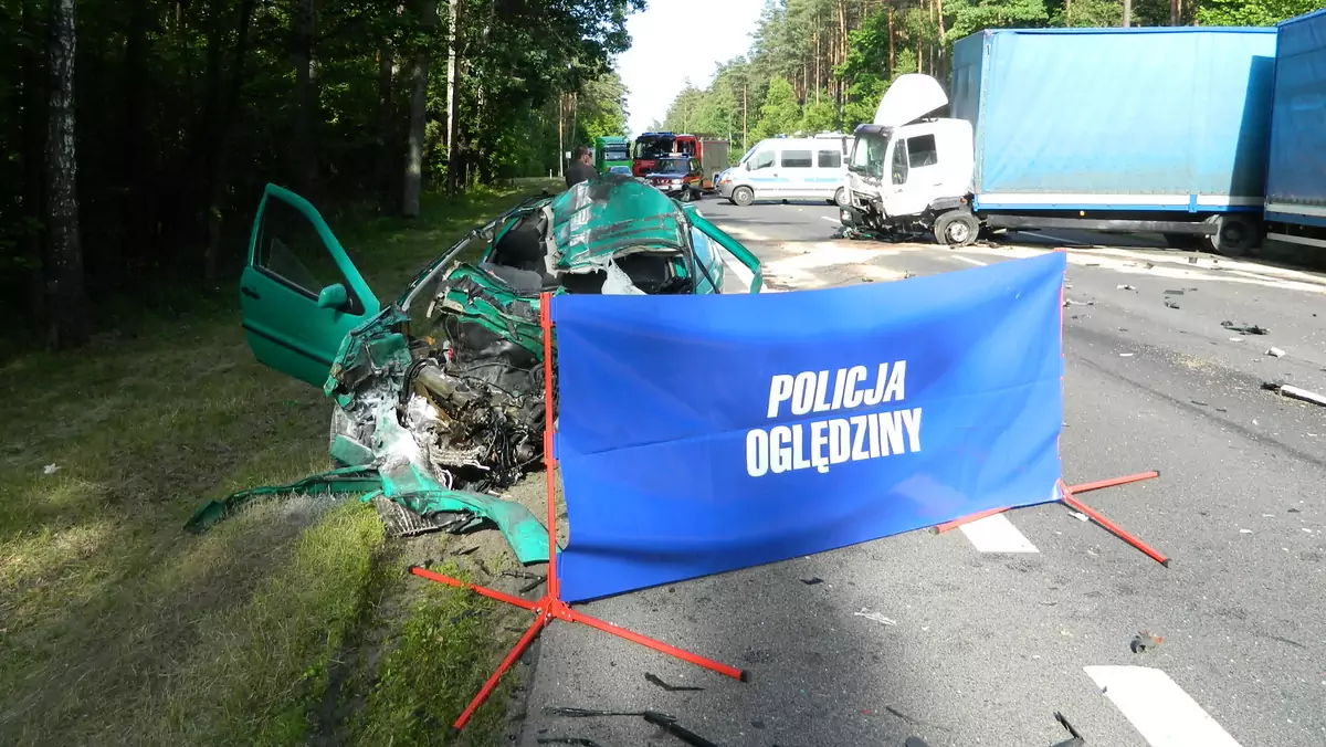 Tragiczny wypadek na krajowej "szesnastce"