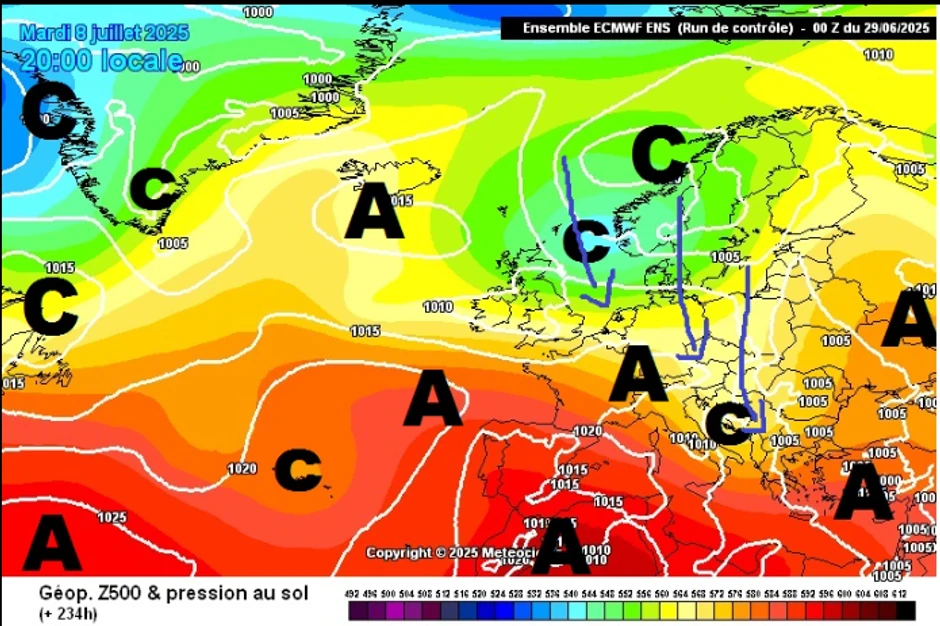 Oko 8. juna moguće konkretnije osveženje i destabilizacija vremena