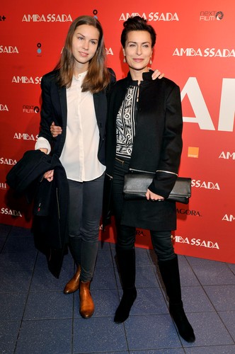 Danuta Stenka z córką na premierze filmu 'AmbaSSada'