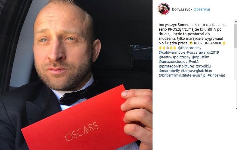 Borys Szyc na Oscarach