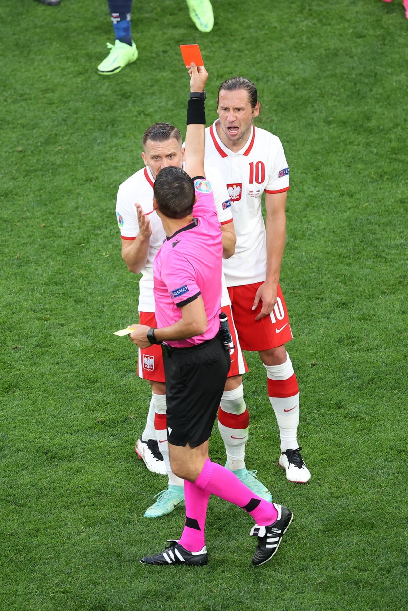 Euro 2020. Polska-Słowacja. Głupi faul Krychowiaka i ...