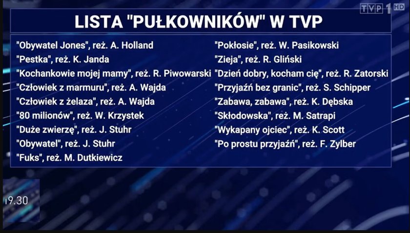 Wpadka w "19.30".