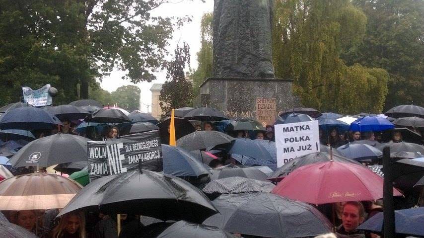 Czarny protest w Poznaniu