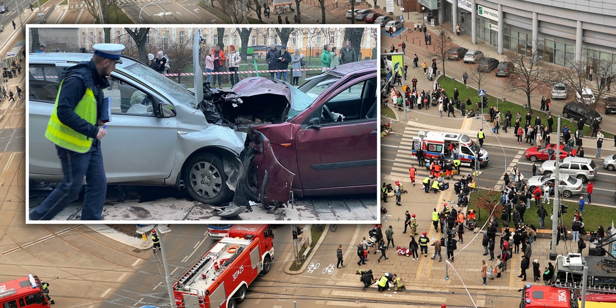 33-letni mężczyzna wjechał w ludzi czekających na przystanku.