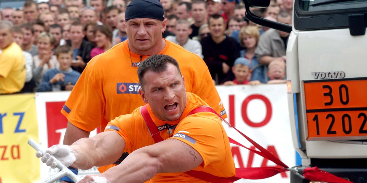 Mariusz Pudzianowski i Jarosław Dymek to dwóch najlepszych polskich siłaczy z ery TVN-u.