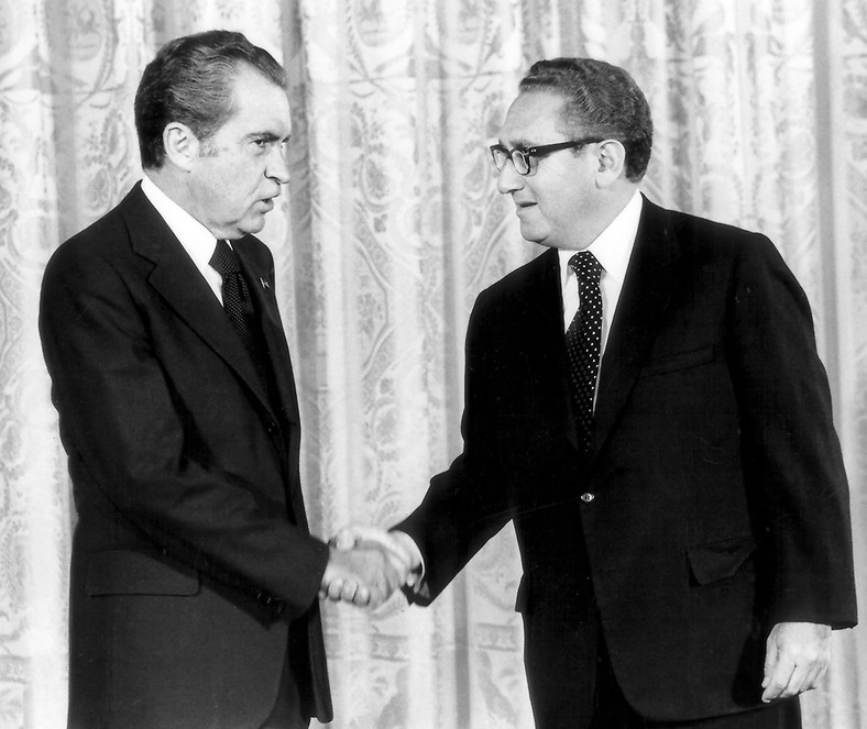 Prezydent USA Richard Nixon i Henry Kissinger w 1973 r.