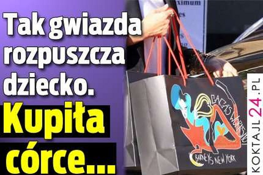 Córeczka gwiazdy będzie się wozić...