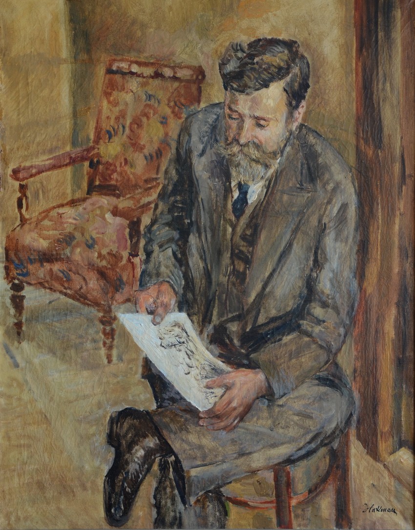Kosta Hakman, Portret Ljube Ivanovića, 1930, ulje na platnu, 89x71 cm