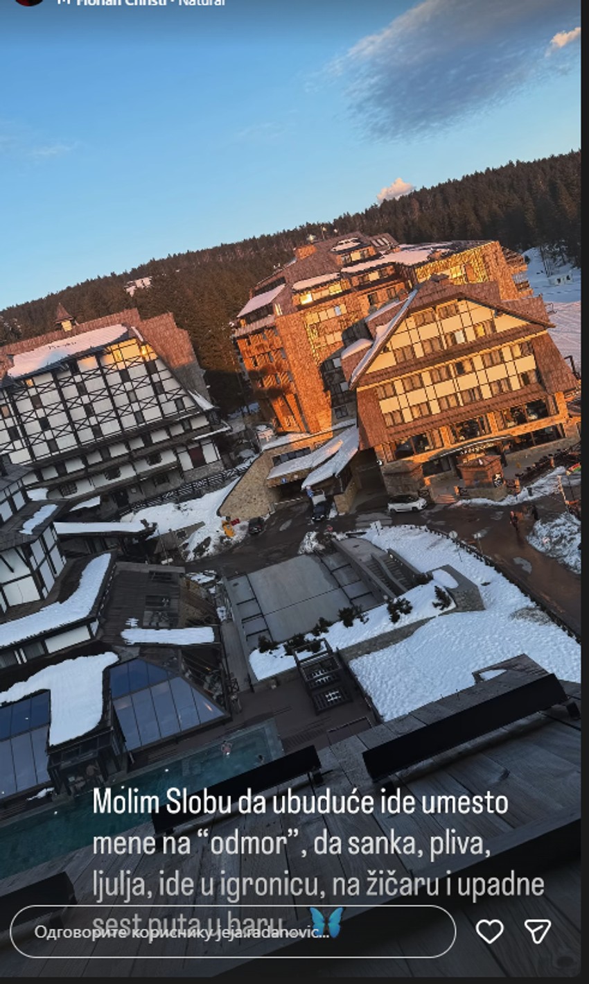 Jelena Radanović se oglasila sa Kopaonika