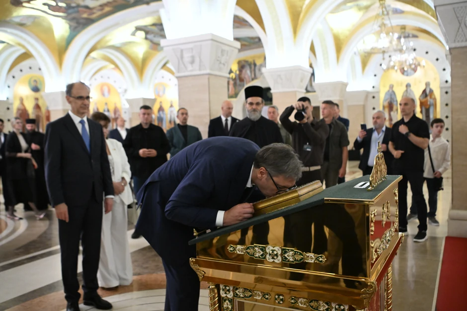 Potpisivanje ugovora za završne radove u Hramu Svetog Save u Beogradu 