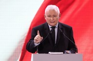 Prezes Jarosław Kaczyński na konwencji PiS w Końskich