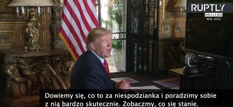 Trump o "prezencie gwiazdkowym" od Korei Płn.: może wyślą nam wazon, a nie rakietę